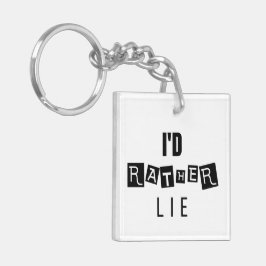 Liever lieg ik: een beetje Sleutelhanger