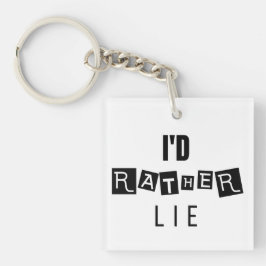 Liever lieg ik: een beetje Sleutelhanger