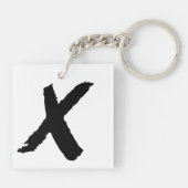 Liever lieg ik: een beetje Sleutelhanger (Achterkant)