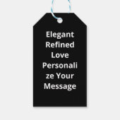 Liever Meer Elegante Stijl  Cadeaulabel (Achterkant)