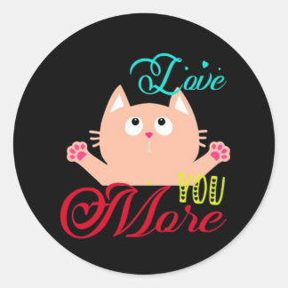 Liever Meer Elegante Stijl Ronde Sticker