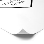 Liever Meer Hart Romantische Stijl  Poster (Hoek)