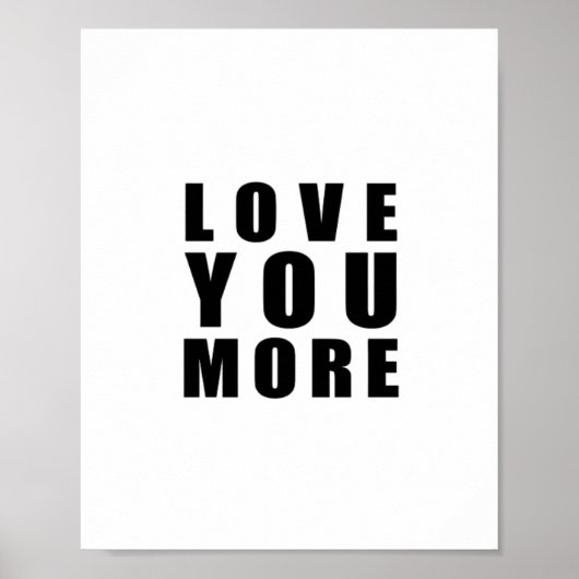 Liever Meer Opbeurende Minimaal Design Poster (Voorkant)