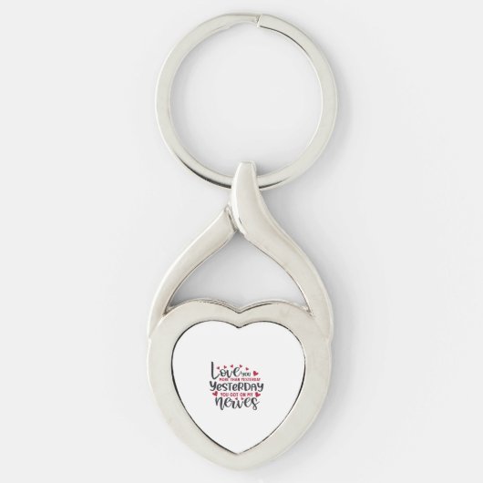 Liever Meer Schone Typografie  Sleutelhanger (Voorkant)