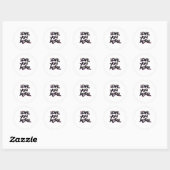 Liever Meer Schoon Modern Design Ronde Sticker (Vel)