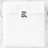 Liever Meer Schoon Modern Design Ronde Sticker (Tas)