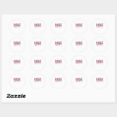Liever Meer Subtiele Detailontwerpen  Ronde Sticker (Vel)