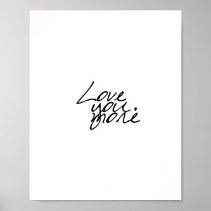 Liever met een oprechte hartelijke stijl poster