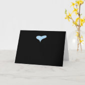 Liever Minimaal Design Blauw Stijl Kaart (Gele Bloem)