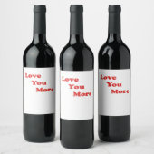 Liever Minimaal Design  Wijn Etiket (Flessen)