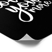 Liever Minimaal Design Zwart Stijl Poster (Hoek)