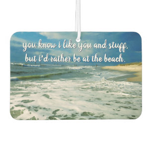 Liever op het strand   Eigen Tekst Luchtverfrisser