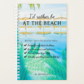 Liever op het strand | Gepersonaliseerde planner (Voorkant)