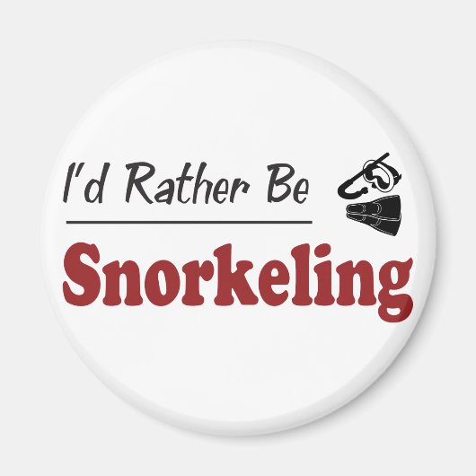 Liever snorkelen magneet (Voorkant)