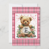 Liever Teddybeer Valentijnsdag-gedichtkaart Feestdagenkaart (Voorkant)