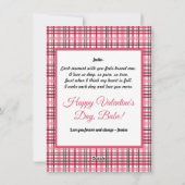 Liever Teddybeer Valentijnsdag-gedichtkaart Feestdagenkaart (Achterkant)