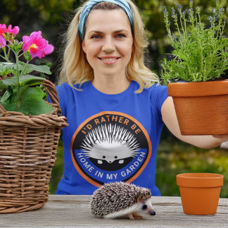 Liever Thuis in mijn tuin Schattigee egel T-shirt