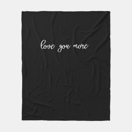 Liever Typografie Schoon Fleece Deken (Voorkant)