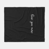 Liever Typografie Schoon Fleece Deken (Voorkant (Horizontaal))