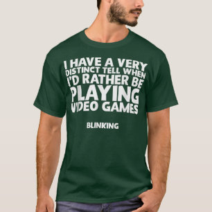Liever Videogames Spelend Grappig  T-shirt