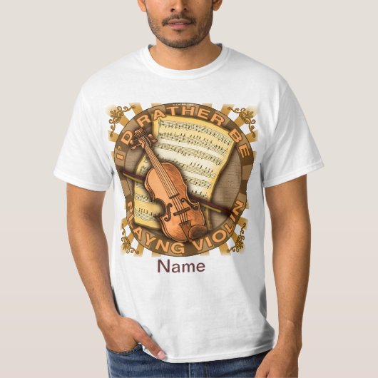 Liever Viool Spelen T-shirt (Voorkant)