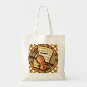 Liever viool spelen tote bag