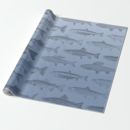 Liever vissen Aangepast vispatroon Cadeaupapier