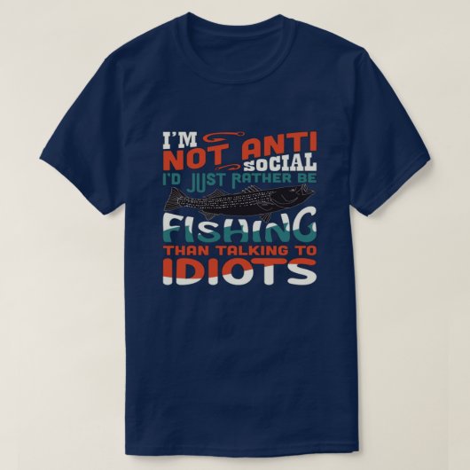 LIEVER VISSEN T-SHIRT (Design voorkant)