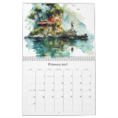 Liever Vissen Waterverf Muurkalenders (2026) Kalender (Feb 2027)