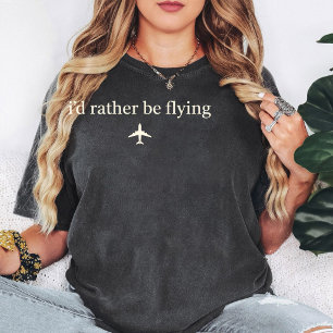 Liever Vliegend Vliegtuig Grafisch T-shirt