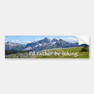 Liever Wandelen Bumpersticker