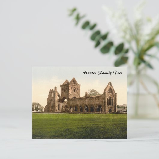 Lieverd Abbey, Dumfries, Schotland Briefkaart (Staand voorkant)