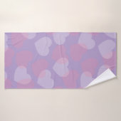 lieverd | Badhanddoek met hartpatroon (Badhanddoek)