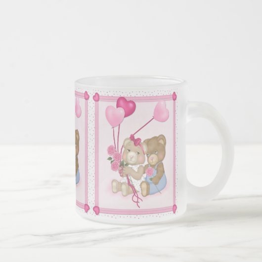 Lieverd Beren Matglas Koffiemok (Rechts)