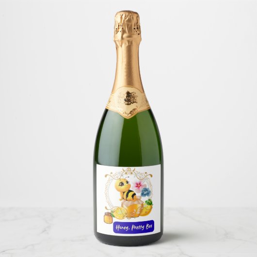 Lieverd, bij sparkling wijnetiket (Voorkant)