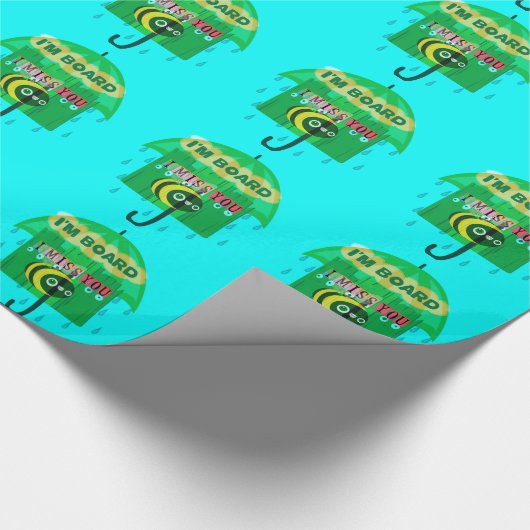 Lieverd dat ik je zo veel mis. cadeaupapier (Hoek)