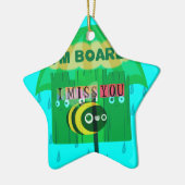 Lieverd dat ik je zo veel mis. keramisch ornament (Links)