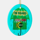 Lieverd dat ik je zo veel mis. keramisch ornament (Rechts)