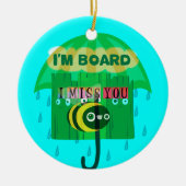 Lieverd dat ik je zo veel mis. keramisch ornament (Voorkant)