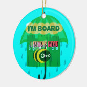 Lieverd dat ik je zo veel mis. keramisch ornament (Links)