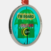 Lieverd dat ik je zo veel mis. metalen ornament (Rechts)