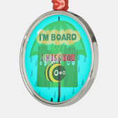 Lieverd dat ik je zo veel mis. metalen ornament (Links)