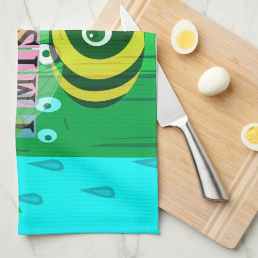 Lieverd dat ik je zo veel mis. theedoek (Quarter Fold)