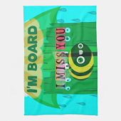 Lieverd dat ik je zo veel mis. theedoek (Verticaal)