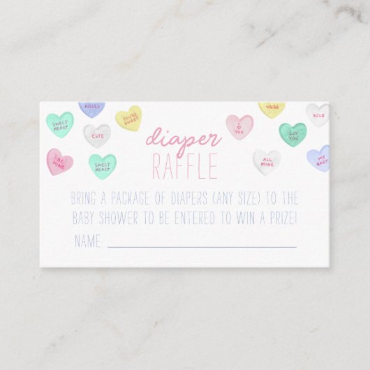 Lieverd dunne Raffle-kaart insteken Informatiekaartje (Voorkant)