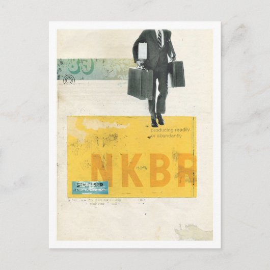 Lieverd, ik ben thuis briefkaart (Voorkant)