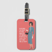 Lieverd, ik sta midden in het fantastisch zijn bagagelabel (Voorkant (verticaal))