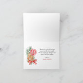 Lieverd is op weg Kerstmis Baby shower dank je Bedankkaart (Binnen)