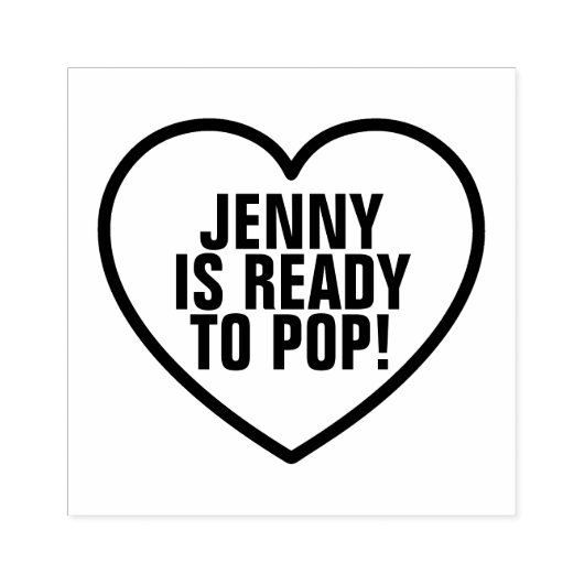 Lieverd, klaar om te Poppen Rubberstempel (Afrduk)