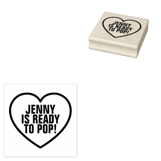 Lieverd, klaar om te Poppen Rubberstempel (Gestempeld)
